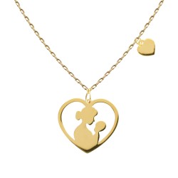 Naszyjnik złoty serce mama i dziecko - zdjęcie: 2