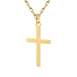 Zawieszka złota krzyżyk (P2204) - zdjęcie: 2