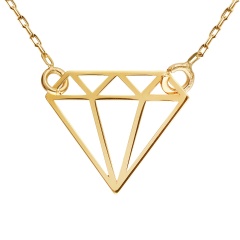 Naszyjnik ze złota diament