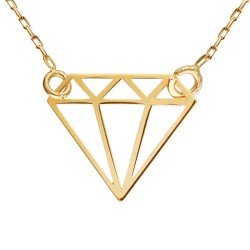 Naszyjnik ze złota diament - zdjęcie: 2