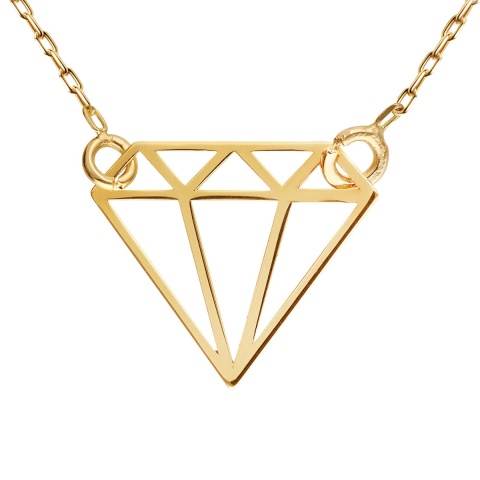 Naszyjnik ze złota diament