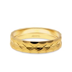 Obrączka ślubna damska złota 5 mm (O-AD22 Y D): 9 - zdjęcie: 2