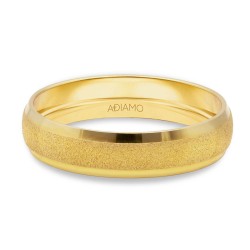 Obrączka ślubna męska złota 5mm (O-AD18 Y M): 17 - zdjęcie: 2