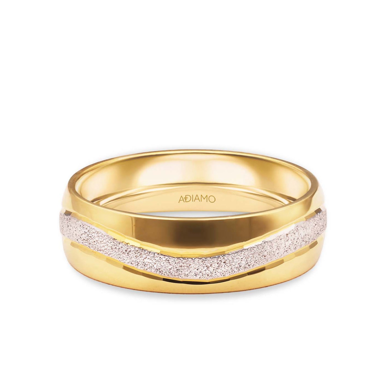 Obrączka ślubna damska dwukolorowa 6 mm (O-AD116 YW D): 9