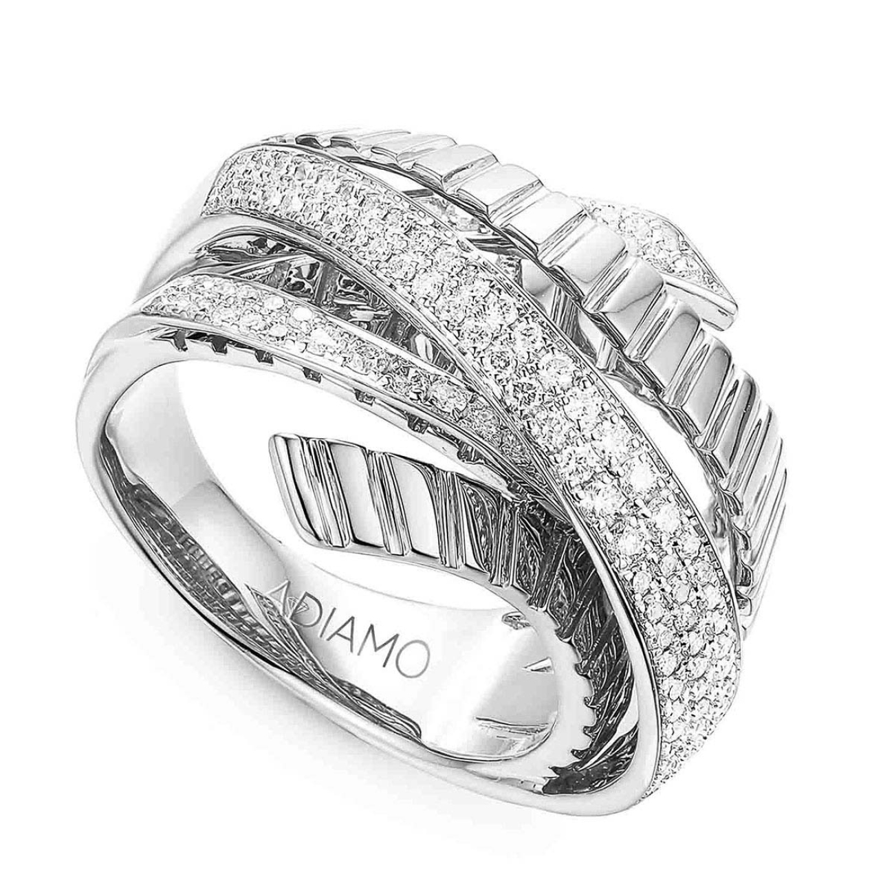 Pierścionek z diamentami (R86421 W): 7