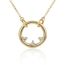 Naszyjnik z diamentami (N08854 Y C) - zdjęcie: 2