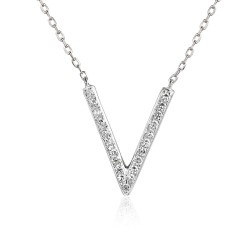 Naszyjnik z diamentami (N05776 W C) - zdjęcie: 2