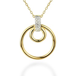 Naszyjnik z diamentami (N09571 Y C) - zdjęcie: 2