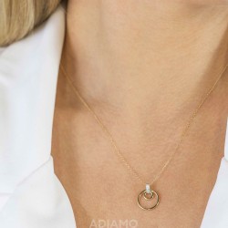 Naszyjnik z diamentami (N09571 Y C) - zdjęcie: 3