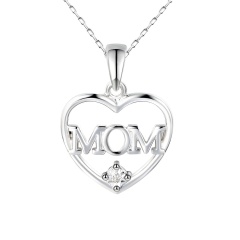 Zawieszka złota z diamentem napis MOM (P84903 W 0,02ct)