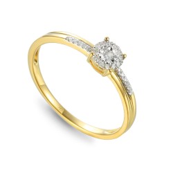 Pierścionek z diamentami (R46876 Y): 12 - zdjęcie: 2