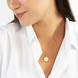 Zawieszka złota z diamentami mama (P84907 Y) - zdjęcie: 3