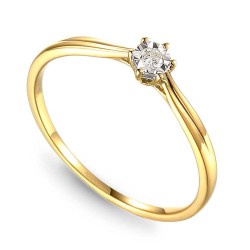 Pierścionek z diamentami (R50337 Y 0,05 ct): 15 - zdjęcie: 2