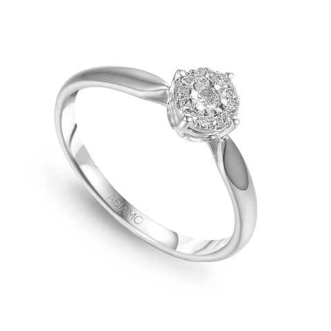 Pierścionek z diamentami (R55157 W)