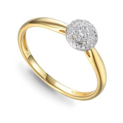 Pierścionek z diamentami (R55158 YW): 10 - zdjęcie: 2