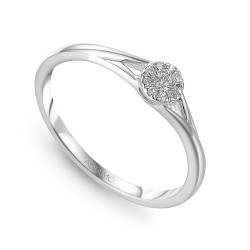 Pierścionek z diamentami (R46695 W): 10 - zdjęcie: 2