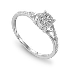 Pierścionek z diamentami (R56234 W): 9 - zdjęcie: 2