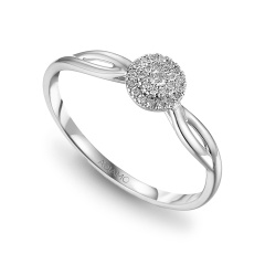 Pierścionek z diamentami (R58898 W 0,08ct)