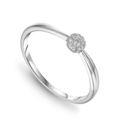 Pierścionek z diamentami (R46691 W): 9 - zdjęcie: 2