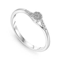 Pierścionek z diamentami (R46668 W): 9 - zdjęcie: 2