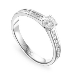 Pierścionek z diamentami (R31737 W): 9 - zdjęcie: 2