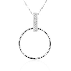 Naszyjnik z diamentami (N07908 W C) - zdjęcie: 2