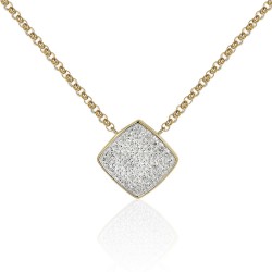 Naszyjnik z diamentami (N10162 Y G) - zdjęcie: 2