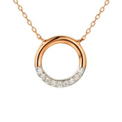 Naszyjnik z diamentami (N09034 R C) - zdjęcie: 2