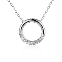 Naszyjnik z diamentami (N09034 W C) - zdjęcie: 2