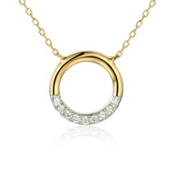 Naszyjnik z diamentami (N09034 Y C) - zdjęcie: 2