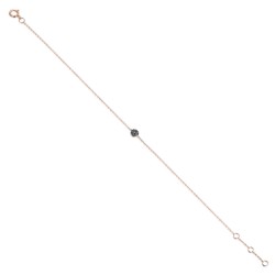 Bransoletka z czarnymi diamentami (B08342 R C BD) - zdjęcie: 2