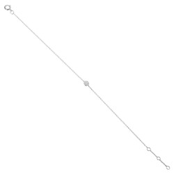 Bransoletka z diamentami (B08342 W) - zdjęcie: 2