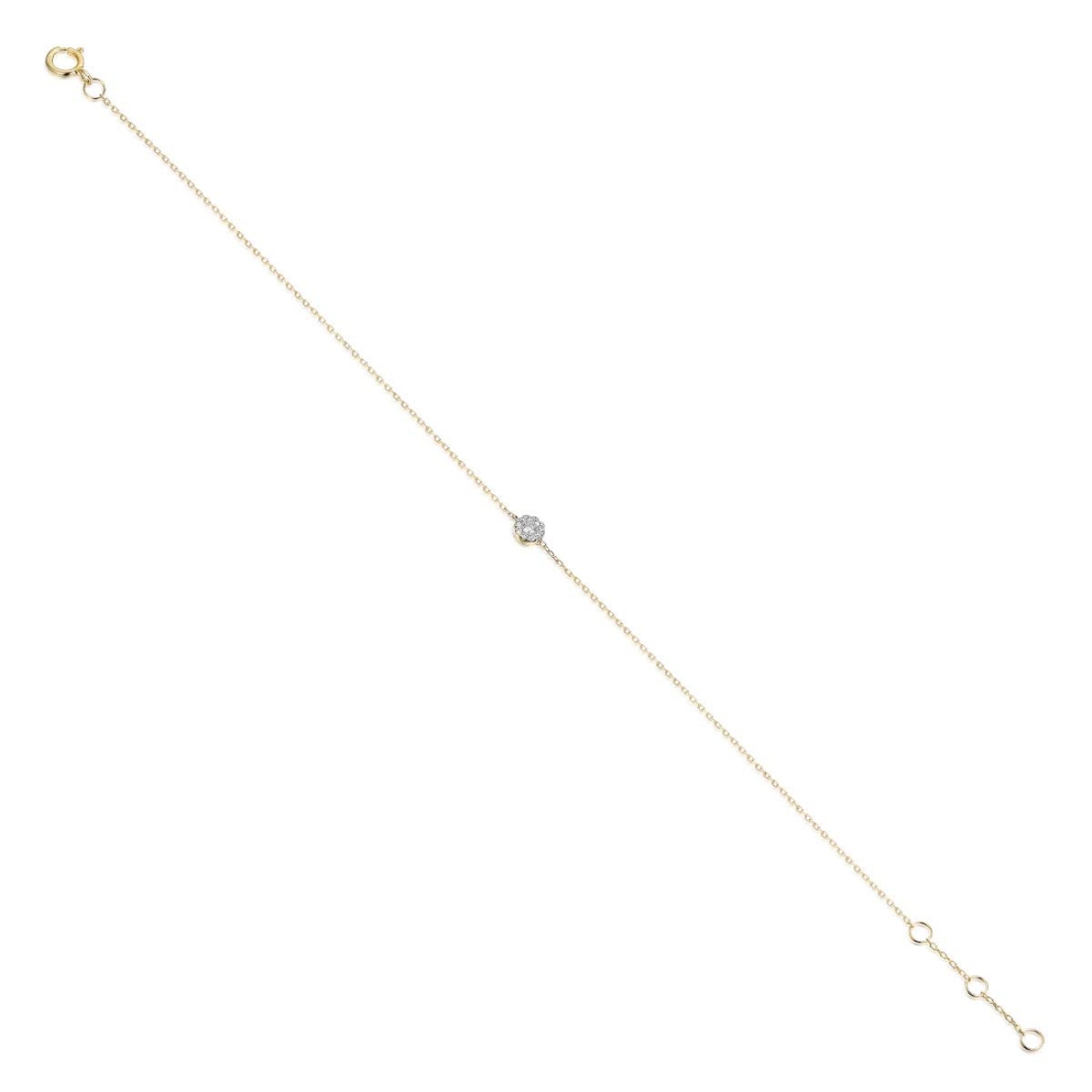 Bransoletka z diamentami (B08342 Y C 0,03ct)