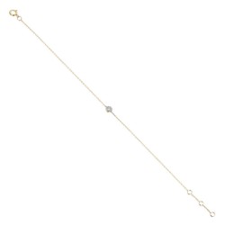 Bransoletka z diamentami (B08342 Y C 0,03ct) - zdjęcie: 2