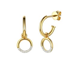 Kolczyki z diamentami (E82552 Y S) - zdjęcie: 2