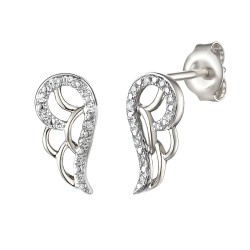 Kolczyki z diamentami (E71615 W S) - zdjęcie: 2