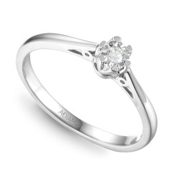 Pierścionek z diamentami (R58899 W 0,09ct): 10 - zdjęcie: 2