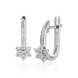 Kolczyki z diamentami (E47897 W A) - zdjęcie: 2