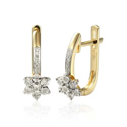 Kolczyki z diamentami (E47897 Y A) - zdjęcie: 2