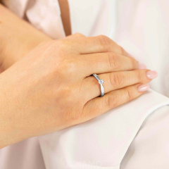 Pierścionek z diamentami (R62567 W 0,20ct)