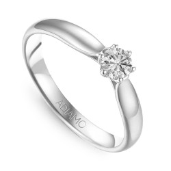 Pierścionek z diamentami (R62567 W 0,25ct): 9 - zdjęcie: 2