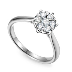 Pierścionek z diamentami (R74222 W 0,29ct)