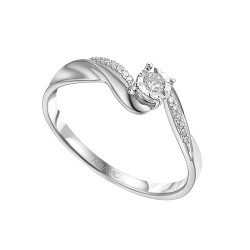 Pierścionek z diamentami (R59039 W): 10 - zdjęcie: 2