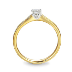 Pierścionek z diamentami (R31737 YW 0,25ct)