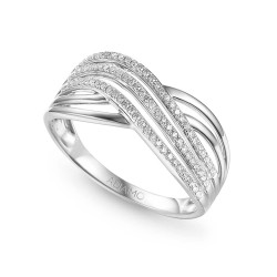 Pierścionek z diamentami (R63737 W): 9 - zdjęcie: 2