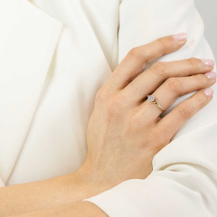 Pierścionek z diamentami (R56234 YW)