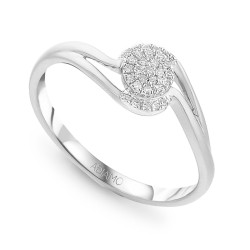 Pierścionek z diamentami (R47781 W): 10 - zdjęcie: 2