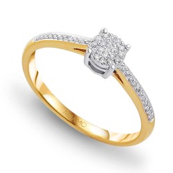 Pierścionek z diamentami (R47655 YW): 10 - zdjęcie: 2