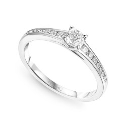 Pierścionek z diamentami (R43410 W): 9 - zdjęcie: 2