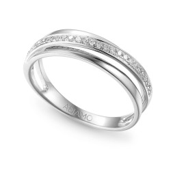 Pierścionek z diamentami (R35938 W): 9 - zdjęcie: 2